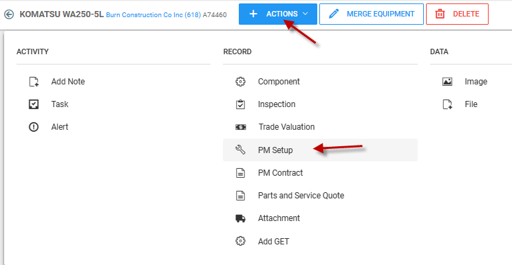 Field Service CrmSeries   PMSetupMenu 